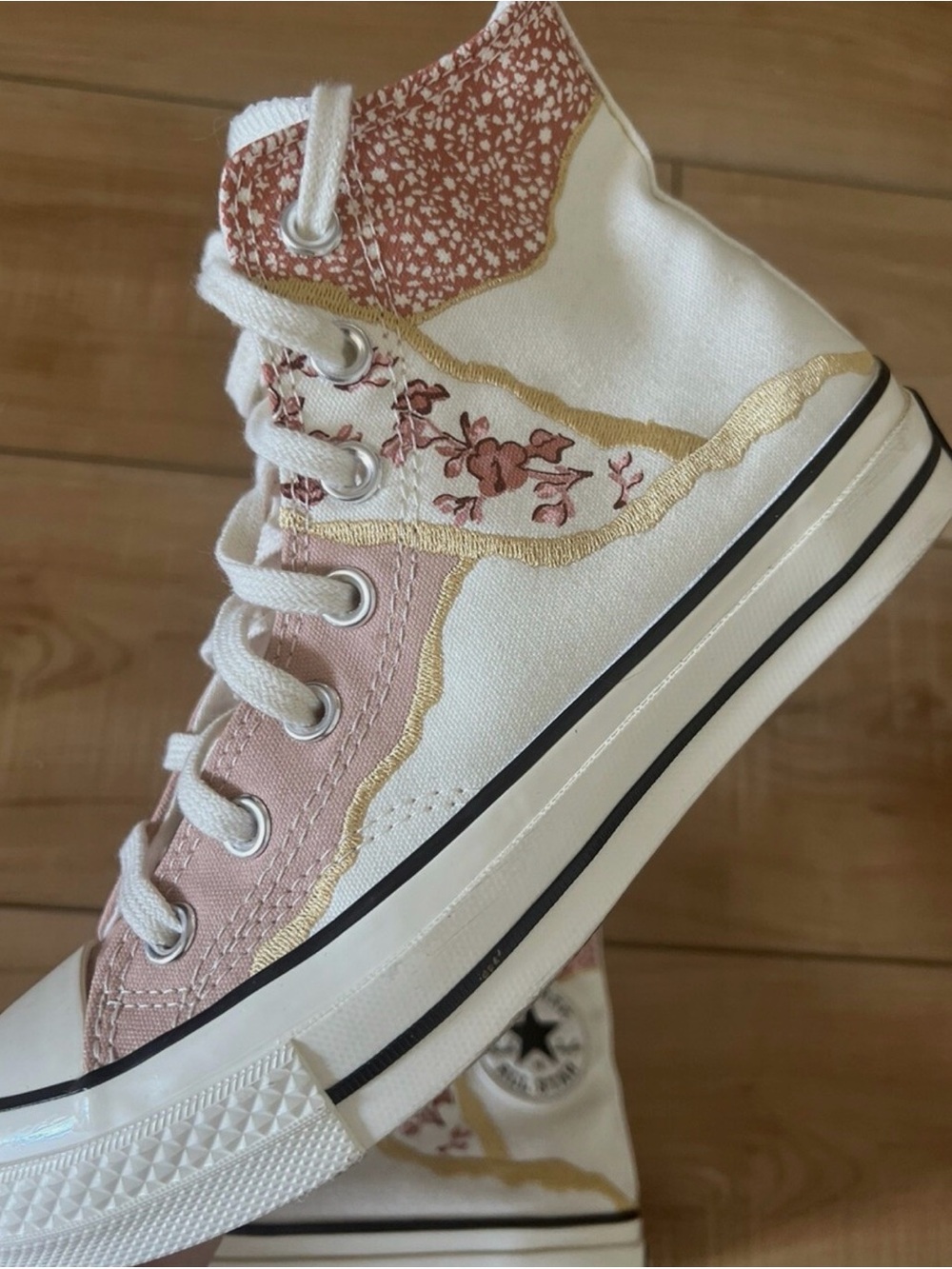 Converse “Kintsugi” Detailed High-Top Canvas (sold by Free People)